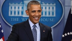 オバマ大統領、最後の記者会見　「米国は大丈夫」