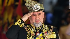 マレーシア国王、退位を表明　任期途中は異例