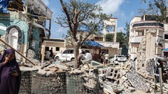 ソマリアのホテル襲撃　死者２６人に、数十人を救出