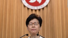 香港行政長官、非公開会合で「辞任」に言及　デモ誘発を後悔
