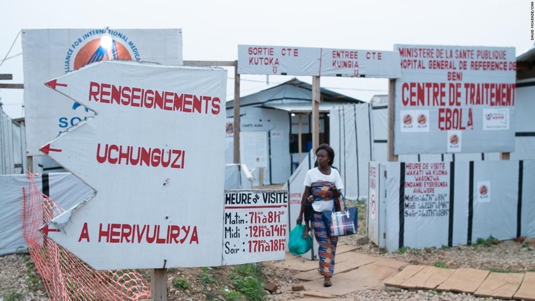 コンゴ民主共和国ベニにあるエボラ出血熱の治療センター/David McKenzie/CNN