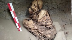 縄でしばられたミイラ発掘、当時の重要人物か　ペルー