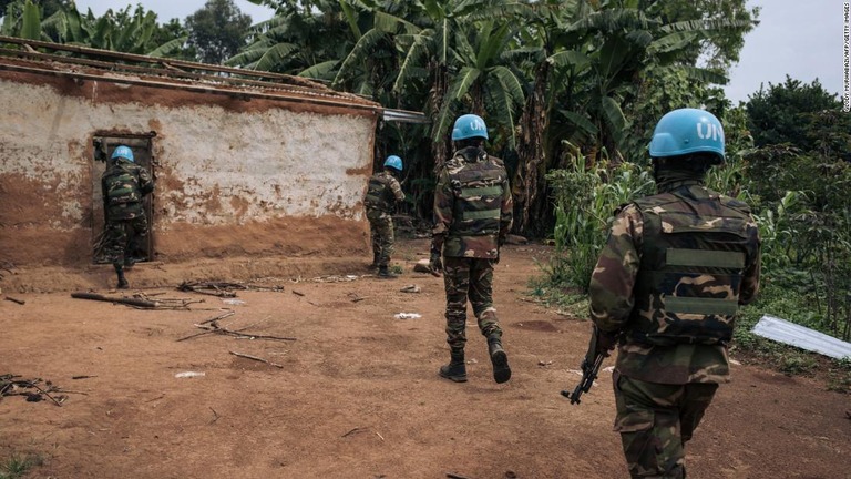 国連コンゴ民主共和国ミッションの任務に参加するバングラデシュの兵士ら/Glody Murhabazi/AFP/Getty Images