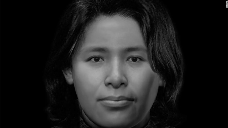 １９９７年にオランダのアムステルダム近郊で遺体で発見された身元不明の女性の復顔画像/Interpol