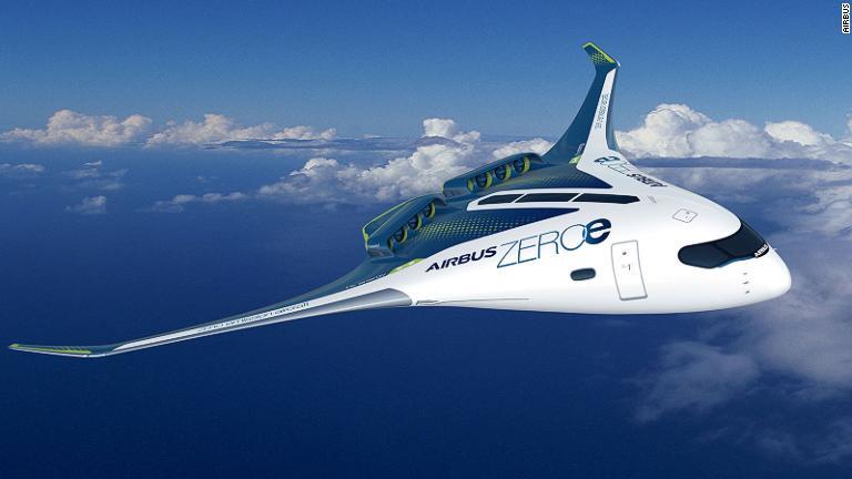 エアバスも２０２０年に発表された「ＺＥＲＯｅプログラム」でブレンデッドウィングのコンセプトを模索した/Airbus