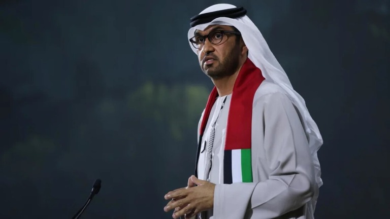ＣＯＰ２８の議長を務めるアラブ首長国連邦（ＵＡＥ）のスルタン・アル・ジャベル氏/Sean Gallup/Getty Images