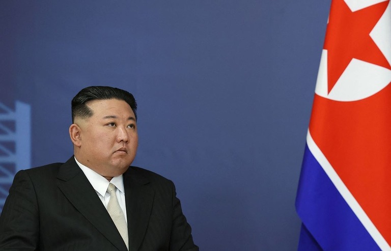 北朝鮮の金正恩総書記/Vladimir Smirnov/Pool/AFP/Getty Images