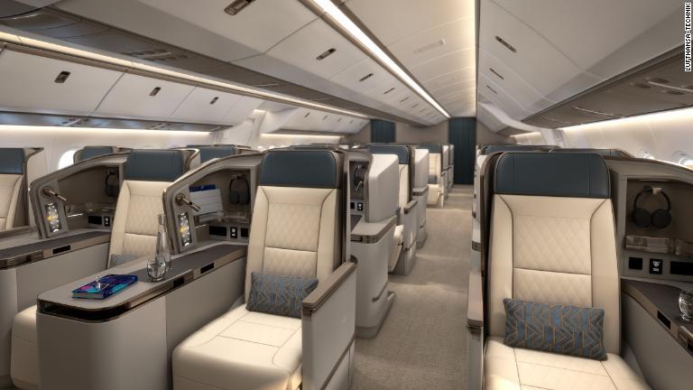 エグゼクティブエリアはビジネスクラス相当の追加座席３２席を備える/Lufthansa-Technik