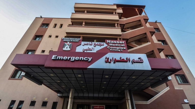 パレスチナ自治区ガザ地区南部のナセル病院/Abed Zagout/Anadolu Agency/Getty Images via CNN Newsource