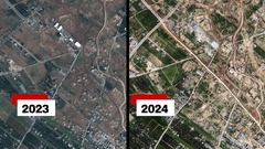 ガザを南北に二分するイスラエルの道路、地中海に到達　衛星画像分析