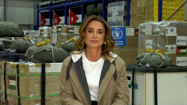 ヨルダンのラニア王妃は１１日、イスラエルの戦術を非難した/CNN