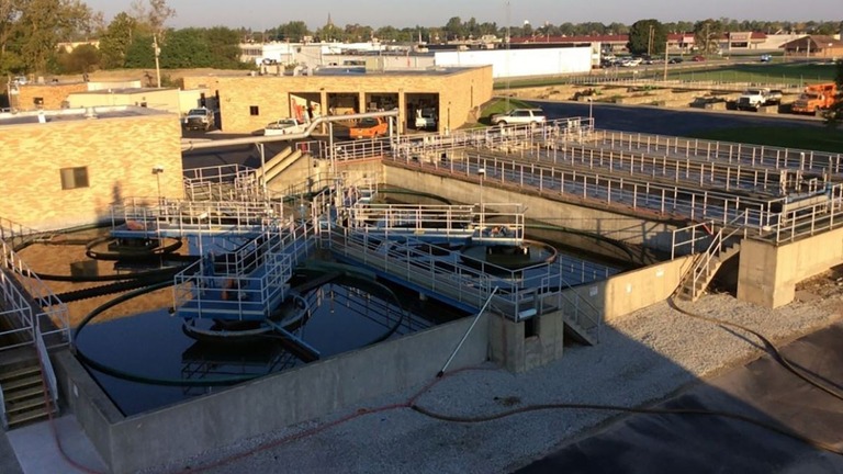 米インディアナ州ティプトン郡にある下水処理施設/From Tipton Municipal Utilities