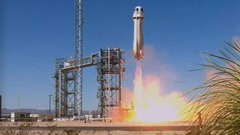 米宇宙開発企業ブルーオリジン、有人飛行に成功　２年ぶり
